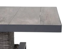 Sale Corido Lifttisch, charcoal, Alu/Gardino®-Geflecht, 130 x 75 cm, höhenverstellbar Gartentische|Gartenlounge