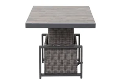 Sale Corido Lifttisch, charcoal, Alu/Gardino®-Geflecht, 130 x 75 cm, höhenverstellbar Gartentische|Gartenlounge