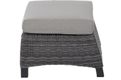 Best Corido Loungehocker, charcoal, Alu / Gardino®-Geflecht, 60x57x42 cm Polyrattan-Gartenmöbel|Gartenstühle & Gartensessel