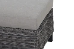 Best Corido Loungehocker, charcoal, Alu / Gardino®-Geflecht, 60x57x42 cm Polyrattan-Gartenmöbel|Gartenstühle & Gartensessel