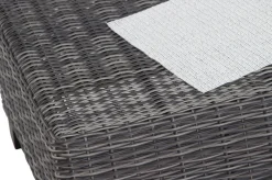 Best Corido Loungehocker, charcoal, Alu / Gardino®-Geflecht, 60x57x42 cm Polyrattan-Gartenmöbel|Gartenstühle & Gartensessel