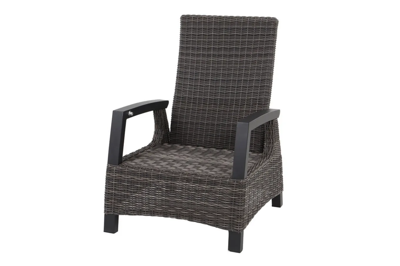 Discount Corido Loungesessel, charcoal, Alu / Gardino®-Geflecht, 73x87x103 cm Polyrattan-Gartenmöbel|Gartenstühle & Gartensessel
