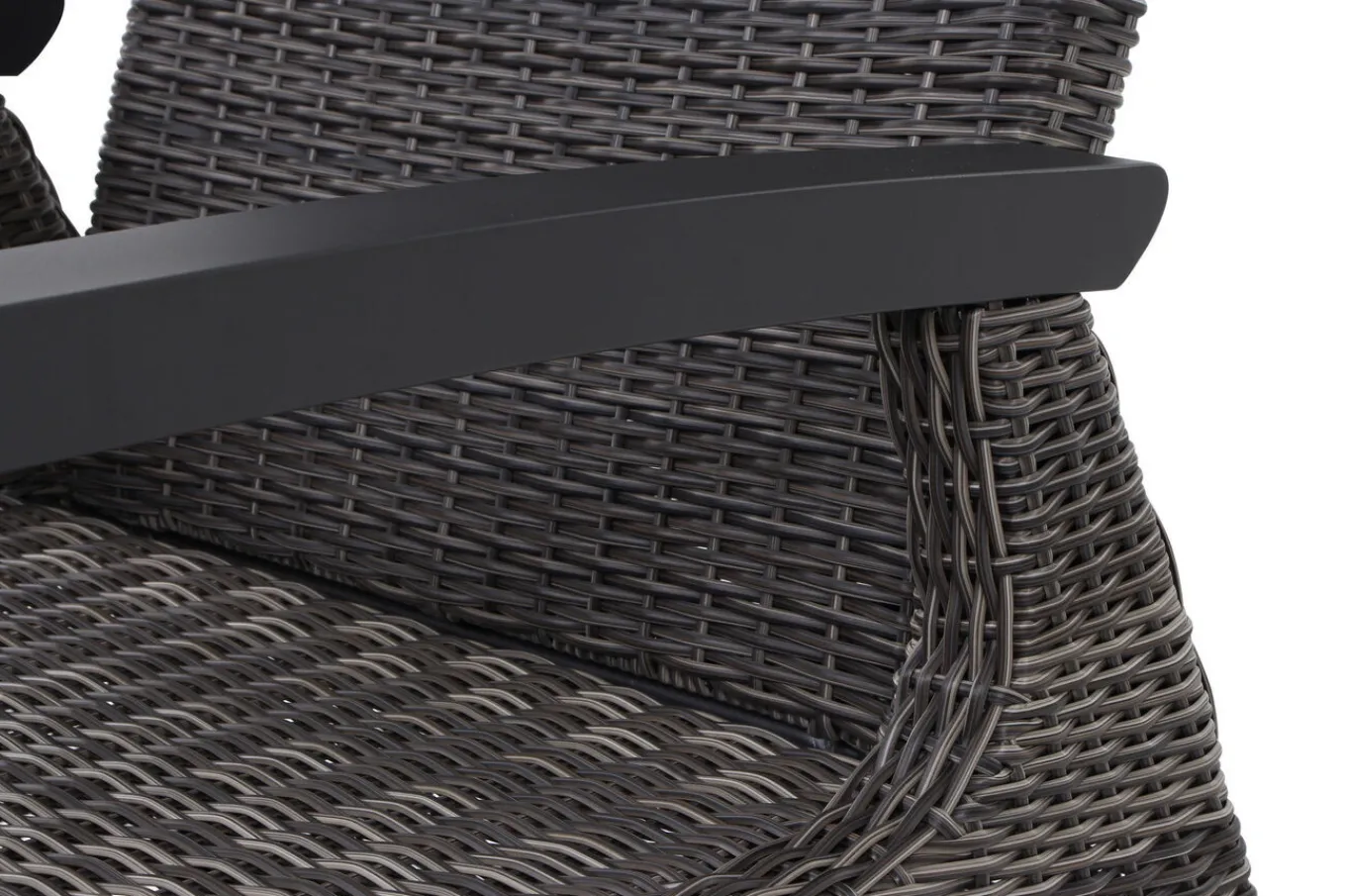 Discount Corido Loungesessel, charcoal, Alu / Gardino®-Geflecht, 73x87x103 cm Polyrattan-Gartenmöbel|Gartenstühle & Gartensessel