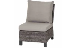 Outlet Corido Mittelelement, charcoal, Alu / Gardino®-Geflecht, 60x83x88 cm Polyrattan-Gartenmöbel|Aluminium-Gartenmöbel