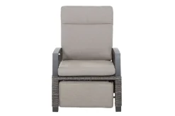 Online Corido Relaxsessel, charcoal, Alu / Gardino®-Geflecht, 73x87x103 cm, verstellbar Polyrattan-Gartenmöbel|Aluminium-Gartenmöbel