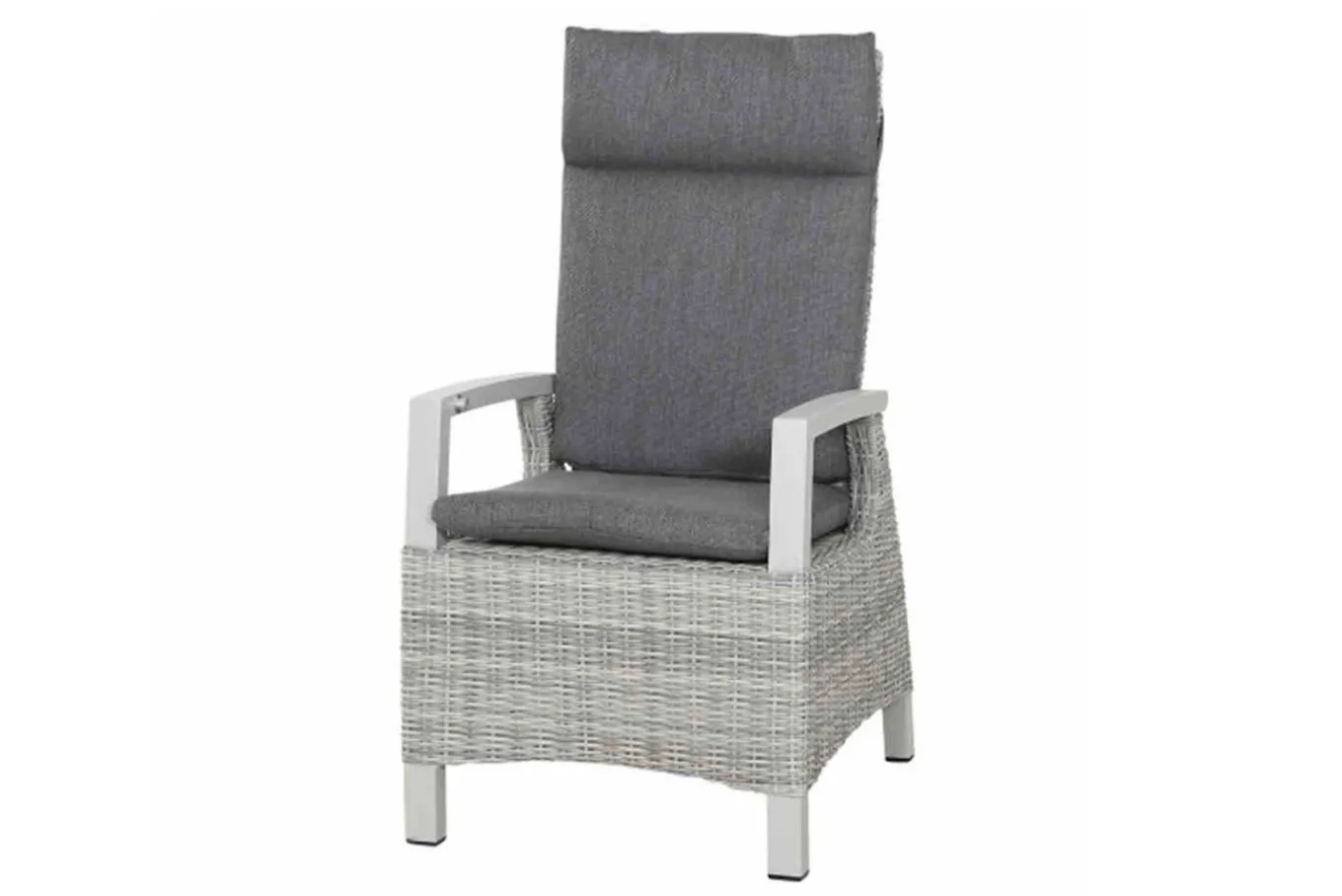 Best Corido/Sincro Garten-Essgruppe, ice grey/weiß grau, Alu/Gardino®-Geflecht/Keramik, Ausziehtisch 200/260x100 cm, 6 Diningsessel Polyrattan-Gartenmöbel|Garten-Essgruppen