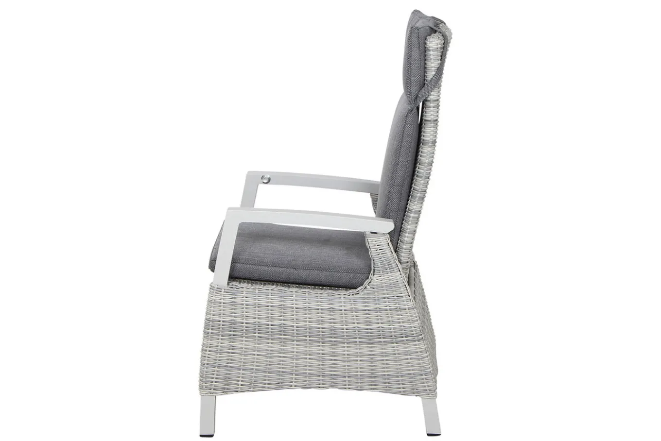 Best Corido/Sincro Garten-Essgruppe, ice grey/weiß grau, Alu/Gardino®-Geflecht/Keramik, Ausziehtisch 200/260x100 cm, 6 Diningsessel Polyrattan-Gartenmöbel|Garten-Essgruppen