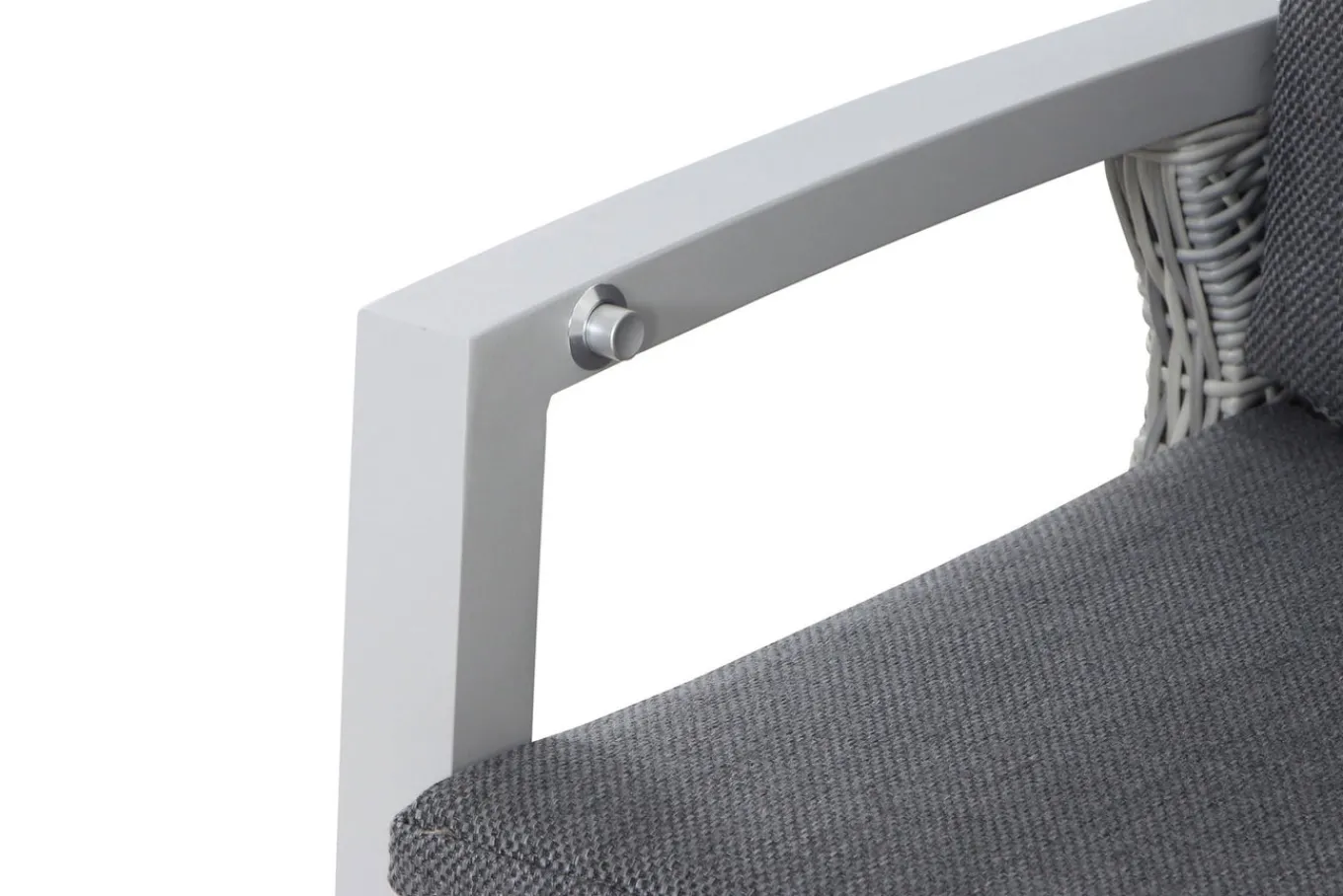Best Corido/Sincro Garten-Essgruppe, ice grey/weiß grau, Alu/Gardino®-Geflecht/Keramik, Ausziehtisch 200/260x100 cm, 6 Diningsessel Polyrattan-Gartenmöbel|Garten-Essgruppen