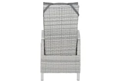 Best Corido/Sincro Garten-Essgruppe, ice grey/weiß grau, Alu/Gardino®-Geflecht/Keramik, Ausziehtisch 200/260x100 cm, 6 Diningsessel Polyrattan-Gartenmöbel|Garten-Essgruppen