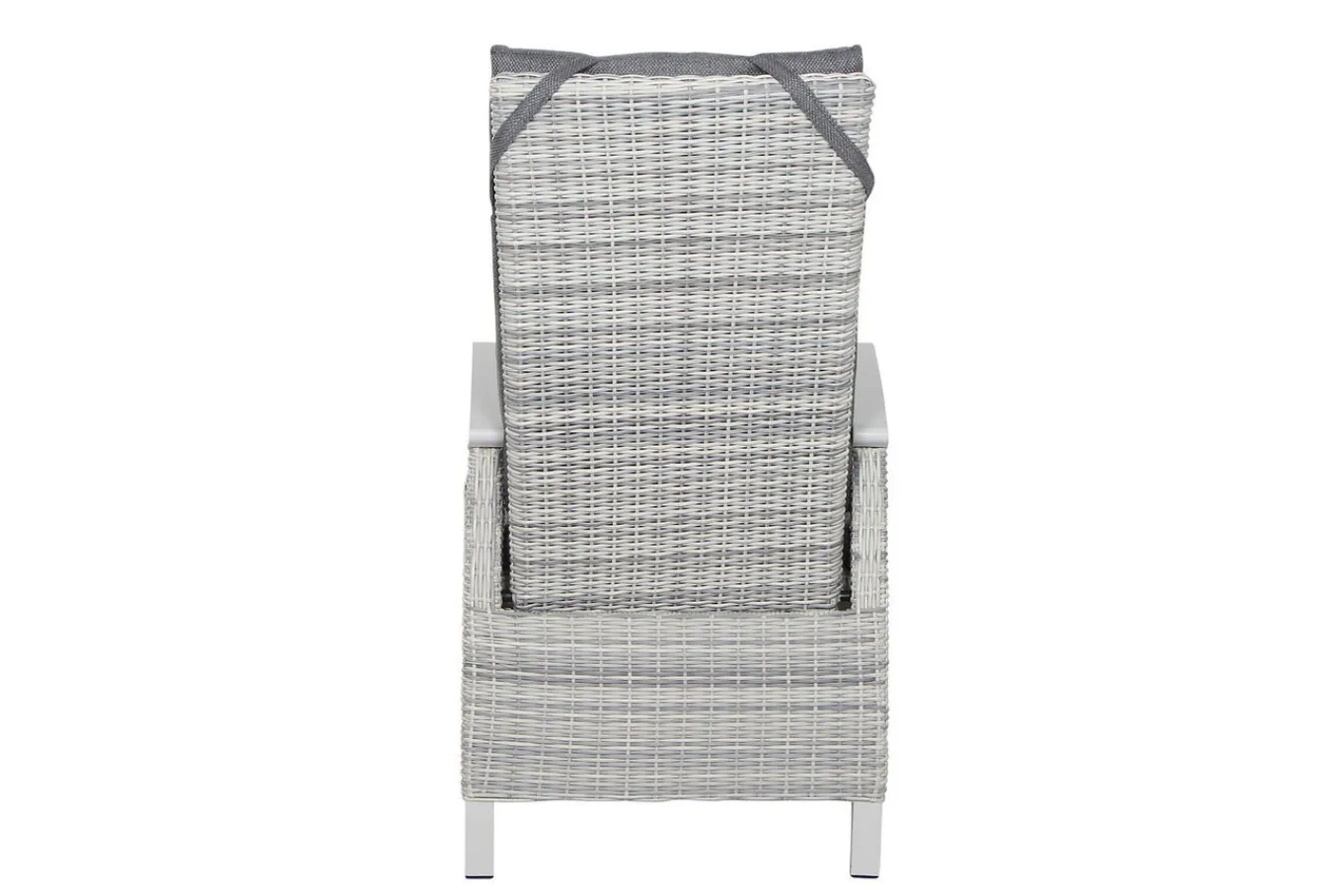 Hot Corido/Sincro Garten-Essgruppe, ice grey/weiß grau, Alu/Gardino®-Geflecht/Keramik, Ausziehtisch 200/260x100 cm, 8 Dining Move Sessel Polyrattan-Gartenmöbel|Garten-Essgruppen