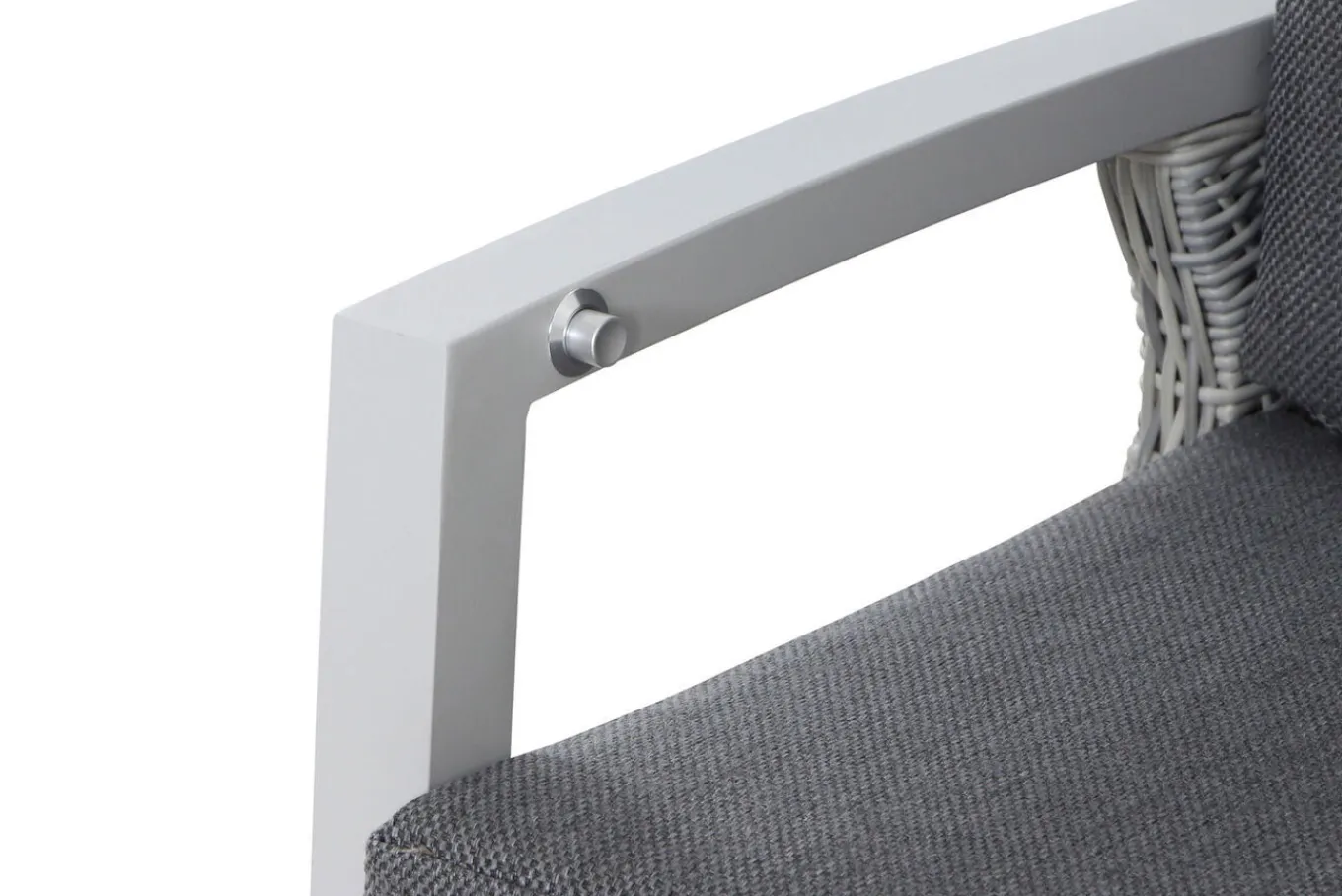 Hot Corido/Sincro Garten-Essgruppe, ice grey/weiß grau, Alu/Gardino®-Geflecht/Keramik, Ausziehtisch 200/260x100 cm, 8 Dining Move Sessel Polyrattan-Gartenmöbel|Garten-Essgruppen