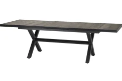 Discount Corido / Sincro Garten-Essgruppe, charcoal, Alu / Gardino®-Geflecht, 8 Diningsessel, Ausziehtisch 200/260 x 100 cm Polyrattan-Gartenmöbel|Garten-Essgruppen