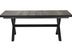 Discount Corido / Sincro Garten-Essgruppe, charcoal, Alu / Gardino®-Geflecht, 8 Diningsessel, Ausziehtisch 200/260 x 100 cm Polyrattan-Gartenmöbel|Garten-Essgruppen