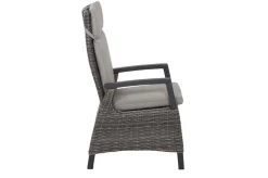 Discount Corido / Sincro Garten-Essgruppe, charcoal, Alu / Gardino®-Geflecht, 8 Diningsessel, Ausziehtisch 200/260 x 100 cm Polyrattan-Gartenmöbel|Garten-Essgruppen