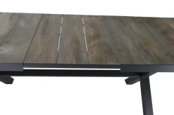 Online Corido / Sincro Garten-Essgruppe, charcoal, Alu / Gardino®-Geflecht, 4 Diningsessel, Ausziehtisch 200/260x 100 cm Polyrattan-Gartenmöbel|Garten-Essgruppen
