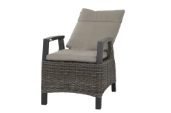 Online Corido / Sincro Garten-Essgruppe, charcoal, Alu / Gardino®-Geflecht, 4 Diningsessel, Ausziehtisch 200/260x 100 cm Polyrattan-Gartenmöbel|Garten-Essgruppen