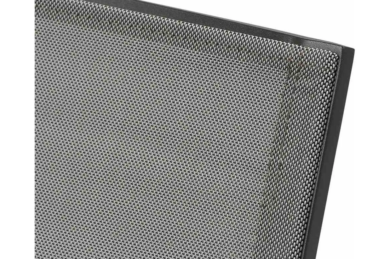Outlet Garten-Essgruppe, anthrazit/grau, Aluminium/Ranotex-Gewebe, Ausziehtisch 180/240 x 100 cm, inkl. 6 Stapelsessel Aluminium-Gartenmöbel