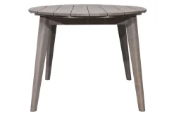 Clearance Garten-Essgruppe, grau/weiß, Alu/Akazienholz, Tisch 200 x 100 cm, 6 Dining Sessel Garten-Essgruppen