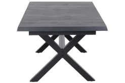 New Messina/Corido Garten-Essgruppe, anthrazit, Alu/Geflecht/Keramik, 200-260 x 100 cm, inkl. 6 Diningsessel Garten-Essgruppen|Aluminium-Gartenmöbel