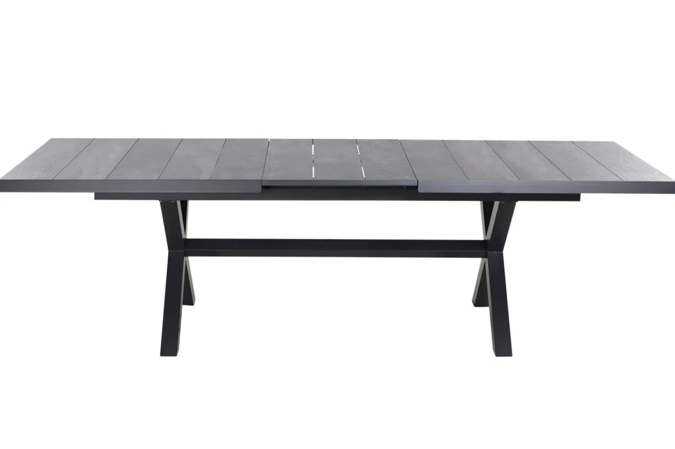 Discount Messina/Corido Garten-Essgruppe, anthrazit, Alu/Geflecht/Keramik, 200-260 x 100 cm, inkl. 4 Diningsessel Garten-Essgruppen