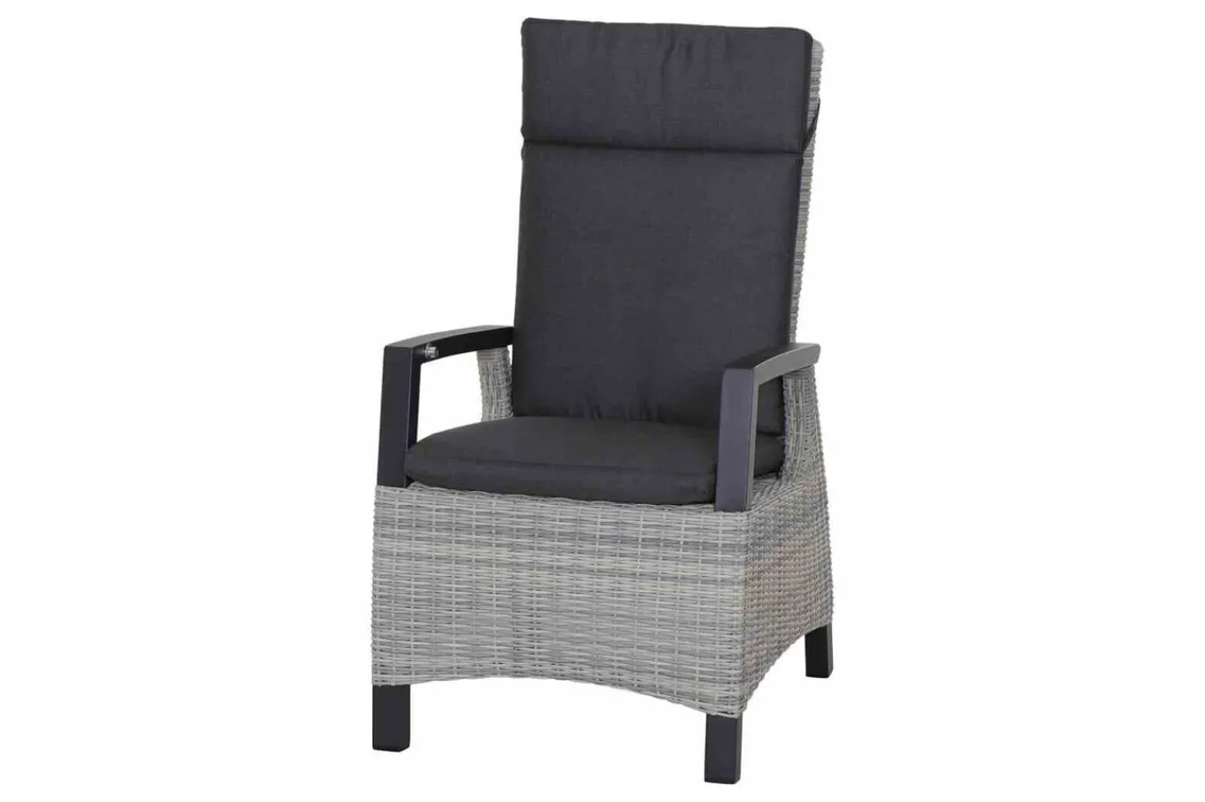 Discount Messina/Corido Garten-Essgruppe, anthrazit, Alu/Geflecht/Keramik, 200-260 x 100 cm, inkl. 4 Diningsessel Garten-Essgruppen