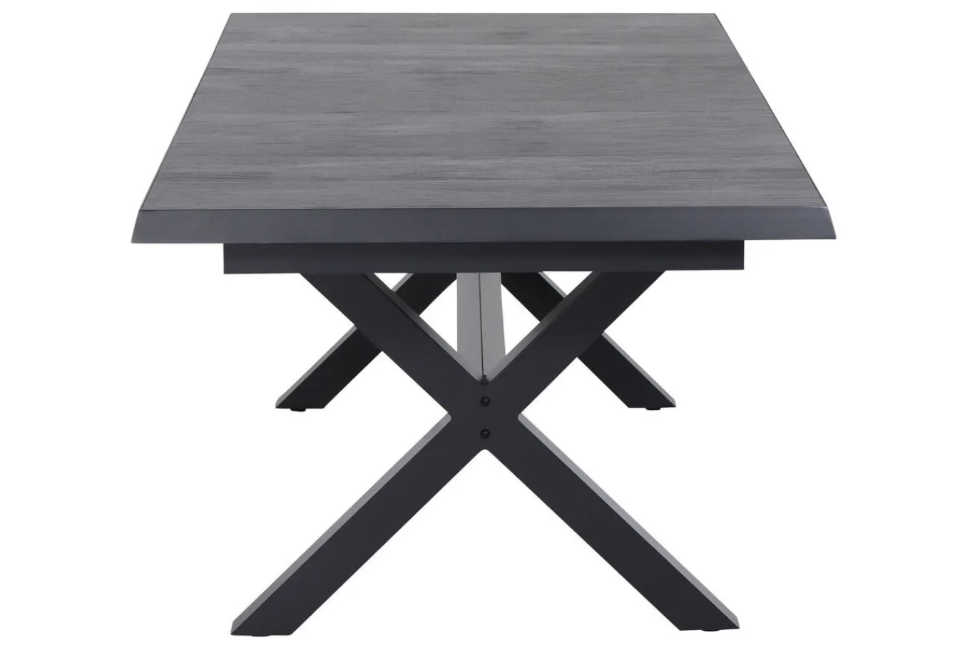 Discount Messina/Velia Garten-Essgruppe, anthrazit/grau, Alu/Ranotex®-Gewebe/Keramik, 260 x 100 cm, inkl. 8 Sessel Garten-Essgruppen|Aluminium-Gartenmöbel