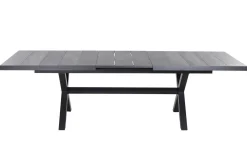 Online Messina/Velia Garten-Essgruppe, anthrazit/grau, Alu/Ranotex®-Gewebe/Keramik, 200-260 x 100 cm, inkl. 6 Diningsessel Garten-Essgruppen