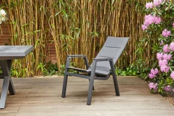 Online Milano Move Stapelsessel, anthrazit matt, Alu/Ranotex, 59 x 73 x 110 cm, stufenlos verstellbar Gartenstühle & Gartensessel