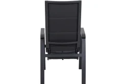 Online Milano Move Stapelsessel, anthrazit matt, Alu/Ranotex, 59 x 73 x 110 cm, stufenlos verstellbar Gartenstühle & Gartensessel