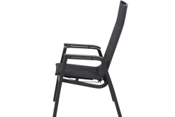 Online Milano Move Stapelsessel, anthrazit matt, Alu/Ranotex, 59 x 73 x 110 cm, stufenlos verstellbar Gartenstühle & Gartensessel