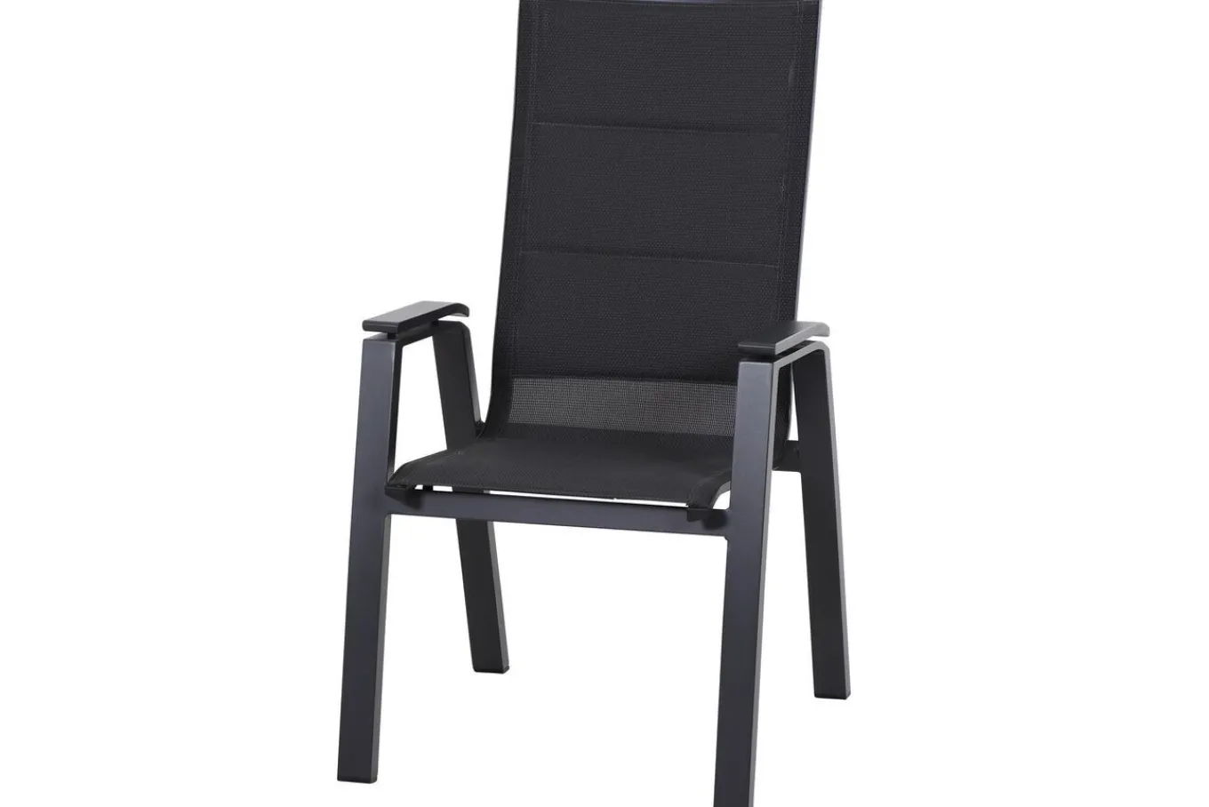 Online Milano Sessel, anthrazit matt, Aluminium pulverbeschichtet/Ranotex, 59 x 69 x 105 cm, stapelbar Gartenstühle & Gartensessel