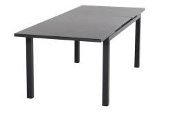 Hot Miros Ausziehtisch, anthrazit matt/dark concrete, Alu/Glas, 180/240 x 90 cm, Tischplatte mit Keramikpulver Gartentische