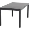 Outlet Miros/Milano Garten-Essgruppe, Anthrazit, Alu/Ranotex-Gewebe, Ausziehtisch 180/240 x 90 cm, 8 Stapelsessel Aluminium-Gartenmöbel