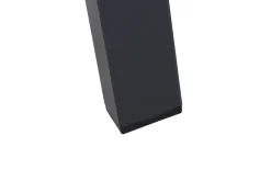 Outlet Miros/Milano Garten-Essgruppe, Anthrazit, Alu/Ranotex-Gewebe, Ausziehtisch 180/240 x 90 cm, 8 Stapelsessel Aluminium-Gartenmöbel