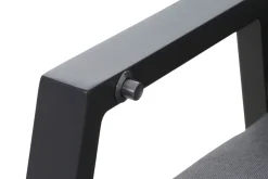 Clearance Miros/Valencia Garten-Essgruppe, anthrazit/grau, Aluminium, Ausziehtisch 180/240 x 90 cm, 6x verstellbare Sessel Garten-Essgruppen