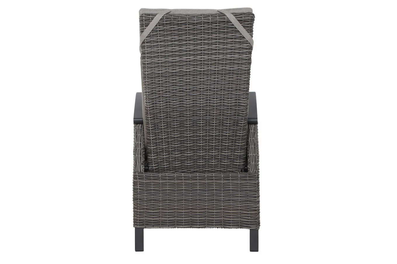 Clearance SIENA GARDEN Premium Garten-Essgruppe, anthrazit matt/grau, Aluminium und Polyrattan, Tisch 160/260 x 100 cm, 6 Dining-Sessel Garten-Essgruppen