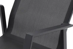 Sale Reno Stapelsessel, Anthrazit, Aluminium, 65x56x88 cm, Pflegeleicht, Stapelbar Aluminium-Gartenmöbel|Gartenstühle & Gartensessel