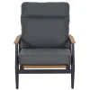 Best Roma Gartenlounge, grau, Aluminium & Teakholz FSC, 85x205 cm, Pflegeleicht & Witterungsbeständig Gartenlounge|Aluminium-Gartenmöbel