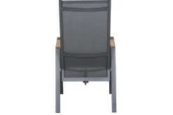 Online Savona Garten-Essgruppe, anthrazit matt/grau, Alu/Glas/Teak/Ranotex, 180/240 x 100 cm, ausziehbar Garten-Essgruppen