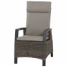 Discount Silva/Corido Garten-Essgruppe, anthrazit/grau, Alu/Gardino®-Geflecht/Keramik, 160 x 90cm, inkl. 4 Diningsessel Garten-Essgruppen