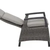 Discount Silva/Corido Garten-Essgruppe, anthrazit/grau, Alu/Gardino®-Geflecht/Keramik, 140 x 90cm, inkl. 4 Diningsessel Garten-Essgruppen