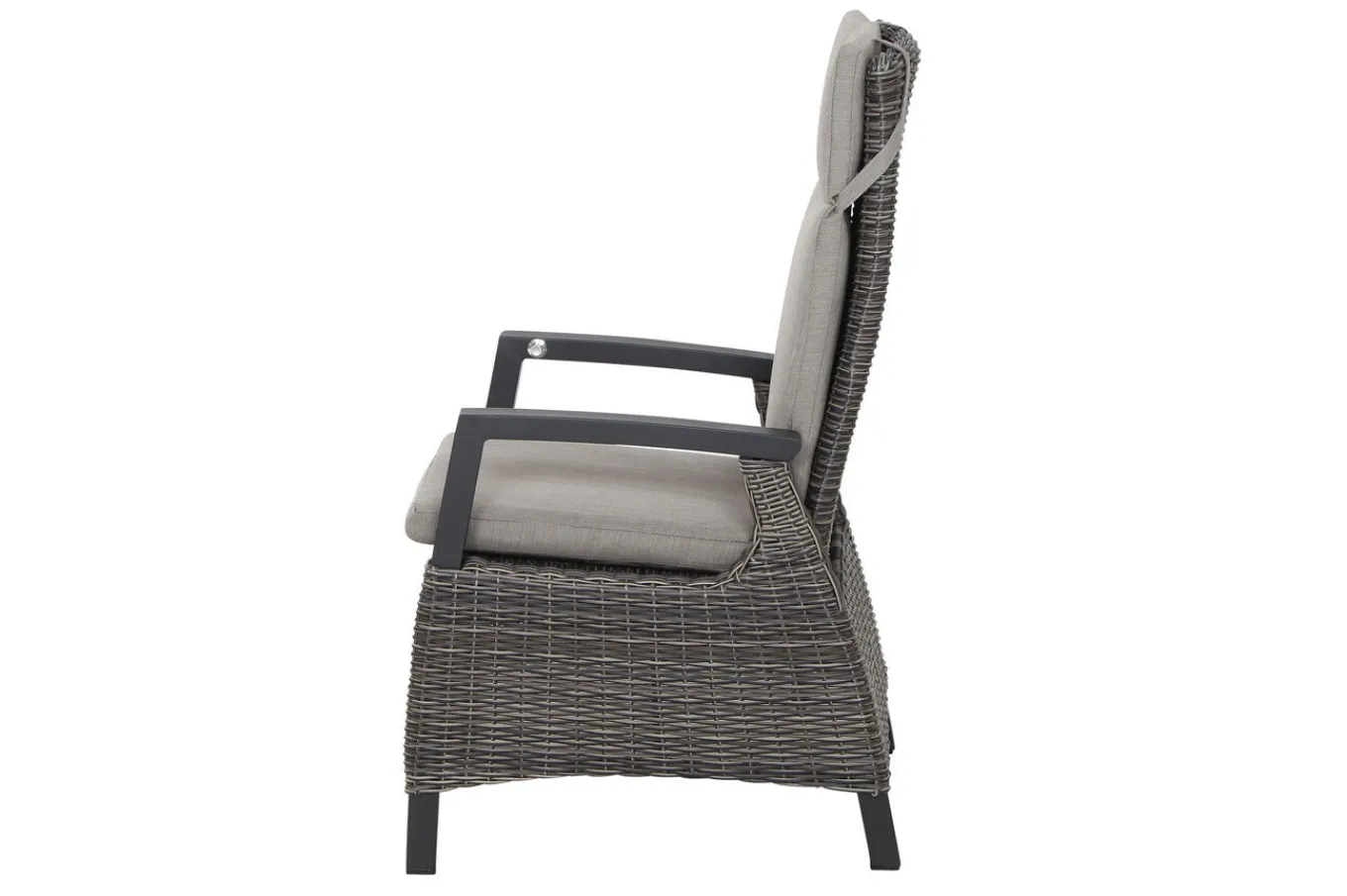 Discount Silva/Corido Garten-Essgruppe, anthrazit/grau, Alu/Gardino®-Geflecht/Keramik, 140 x 90cm, inkl. 4 Diningsessel Garten-Essgruppen