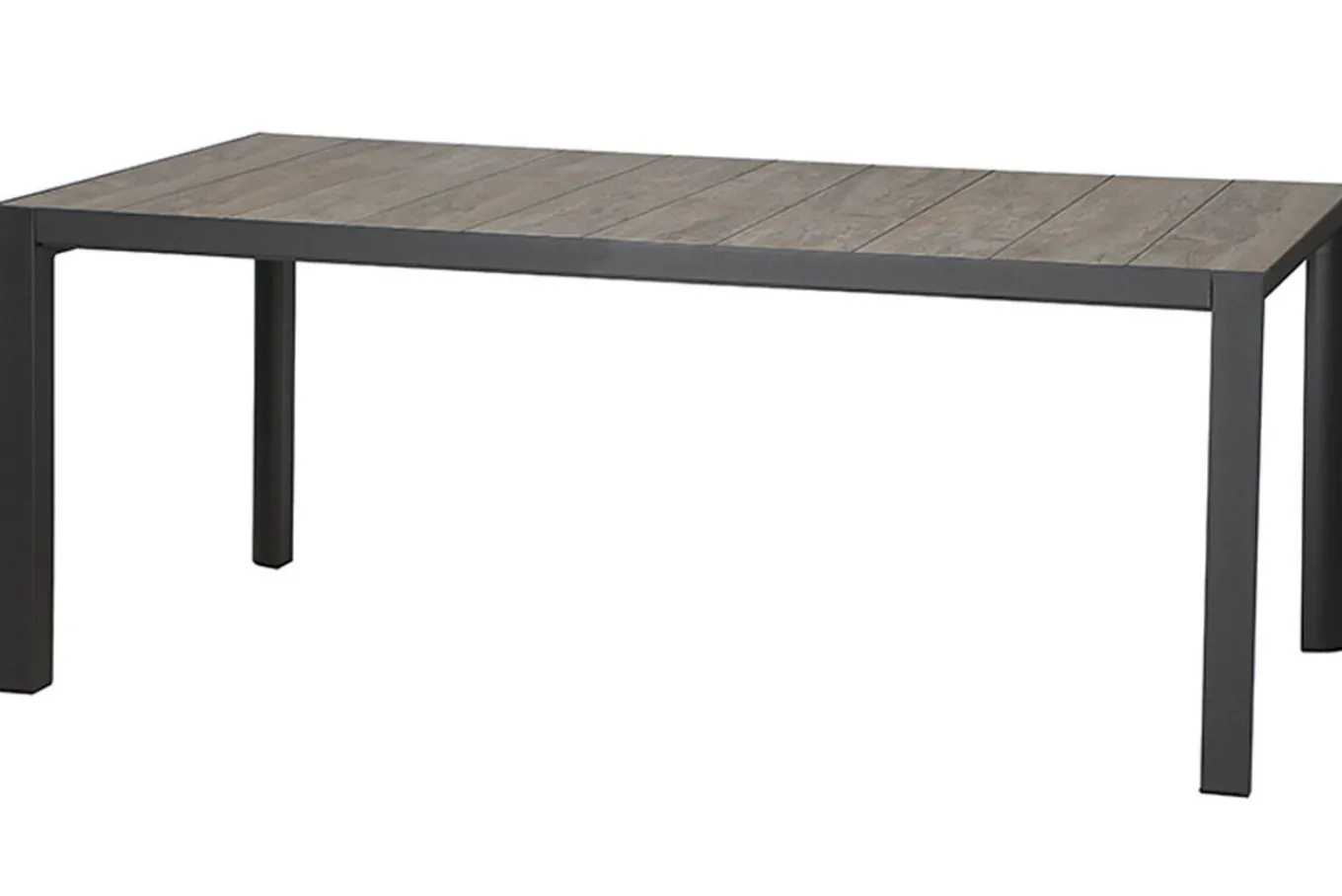 New Silva Diningtisch, anthrazit/washed grey, Alu/Keramik, 180x100cm Gartentische