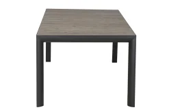 Outlet Silva/Valencia Garten-Essgruppe, anthrazit/grau, Alu/Textilgewebe/Keramik, 220 x 100cm, inkl. 6 Diningsessel, stufenlos verstellbar Garten-Essgruppen