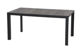 Best Silva/Valencia Garten-Essgruppe, anthrazit/grau, Alu/Textilgewebe/Keramik, 160 x 90cm, inkl. 4 Diningsessel, stufenlos verstellbar Garten-Essgruppen