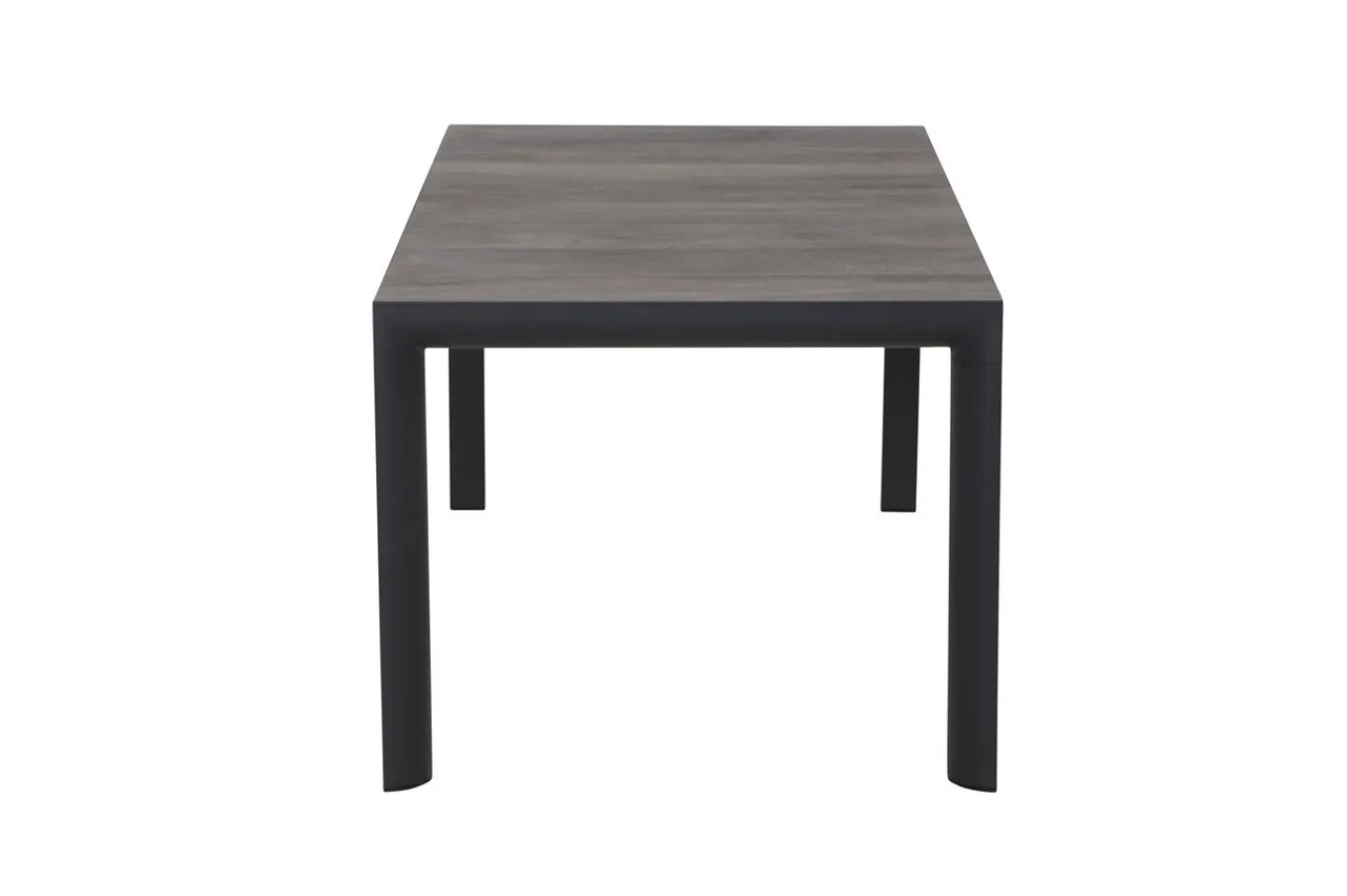 Outlet Silva/Valencia Garten-Essgruppe, anthrazit/grau, Alu/Textilgewebe/Keramik, 160 x 90cm, inkl. 6 Diningsessel, stufenlos verstellbar Garten-Essgruppen