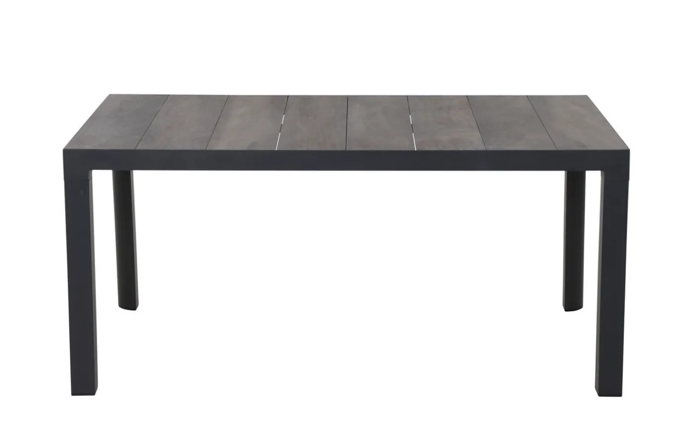 Outlet Silva/Valencia Garten-Essgruppe, anthrazit/grau, Alu/Textilgewebe/Keramik, 160 x 90cm, inkl. 6 Diningsessel, stufenlos verstellbar Garten-Essgruppen