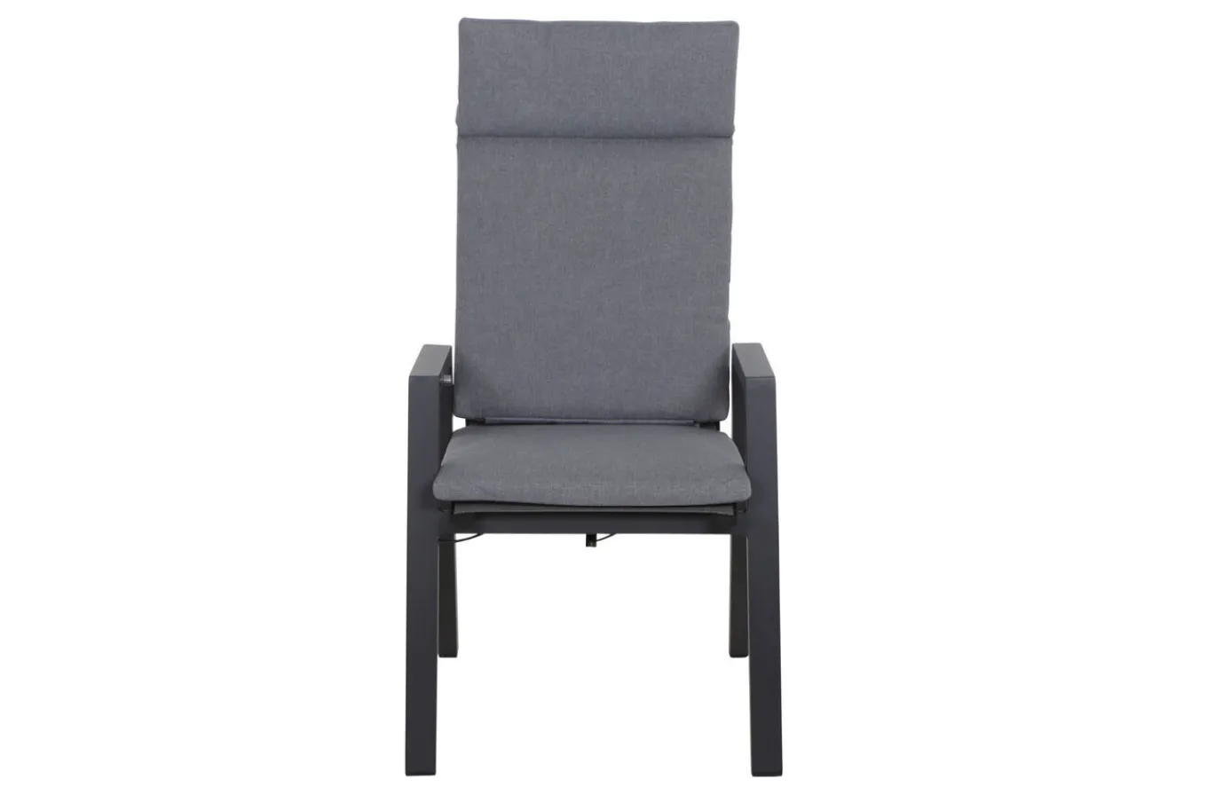 Outlet Silva/Valencia Garten-Essgruppe, anthrazit/grau, Alu/Textilgewebe/Keramik, 160 x 90cm, inkl. 6 Diningsessel, stufenlos verstellbar Garten-Essgruppen