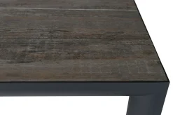 Discount Silva/Velia Garten-Essgruppe, anthrazit/grau, Alu/Ranotex®-Gewebe/Keramik, 140 x 90cm, inkl. 4 Diningsessel Garten-Essgruppen|Aluminium-Gartenmöbel