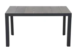 Discount Silva/Velia Garten-Essgruppe, anthrazit/grau, Alu/Ranotex®-Gewebe/Keramik, 140 x 90cm, inkl. 4 Diningsessel Garten-Essgruppen|Aluminium-Gartenmöbel